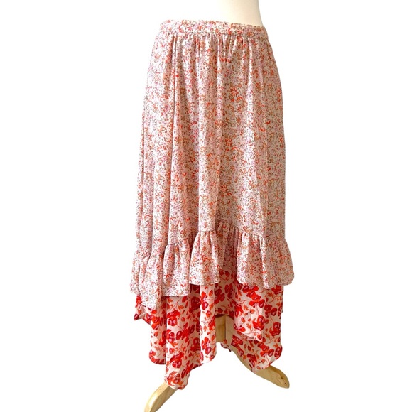 Free People Dresses & Skirts - Free People Zuma Drippy Ruffle Skirt